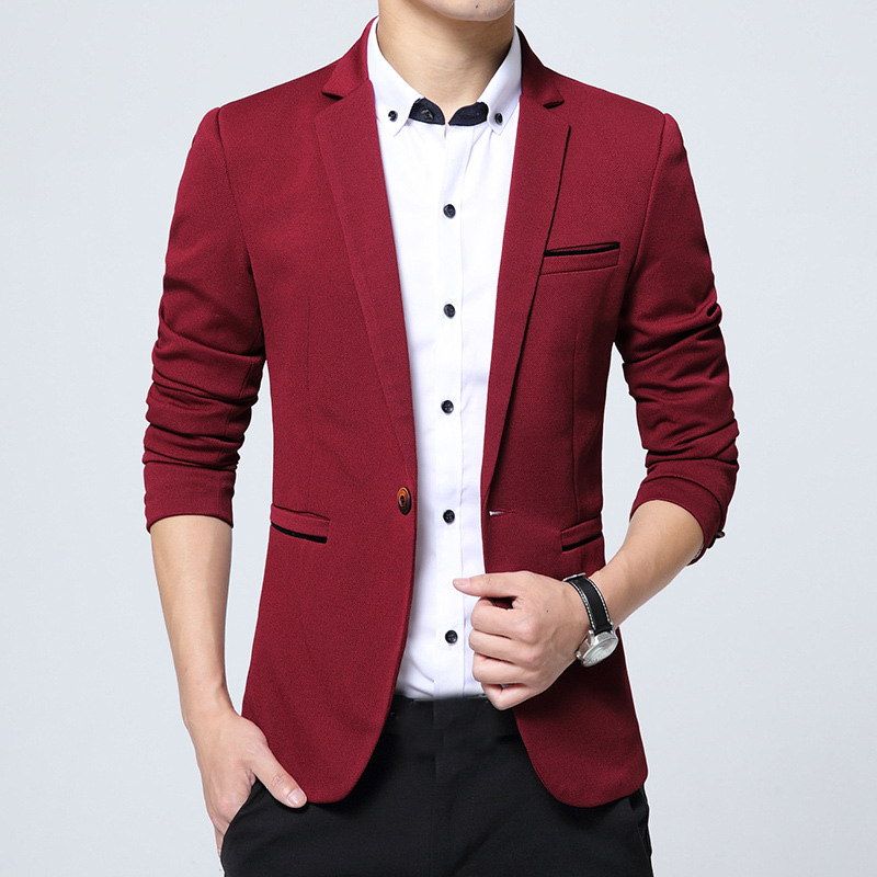 Spring Autumn Man Suit Jacket Casual Slim Fit Male Plus Size M-5XL One ...
