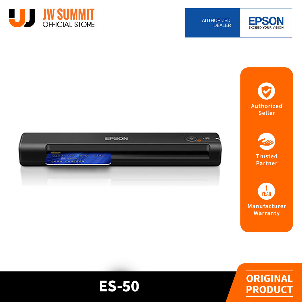 Epson WorkForce ES50, ScanSmart Document Scanning Software, Portable