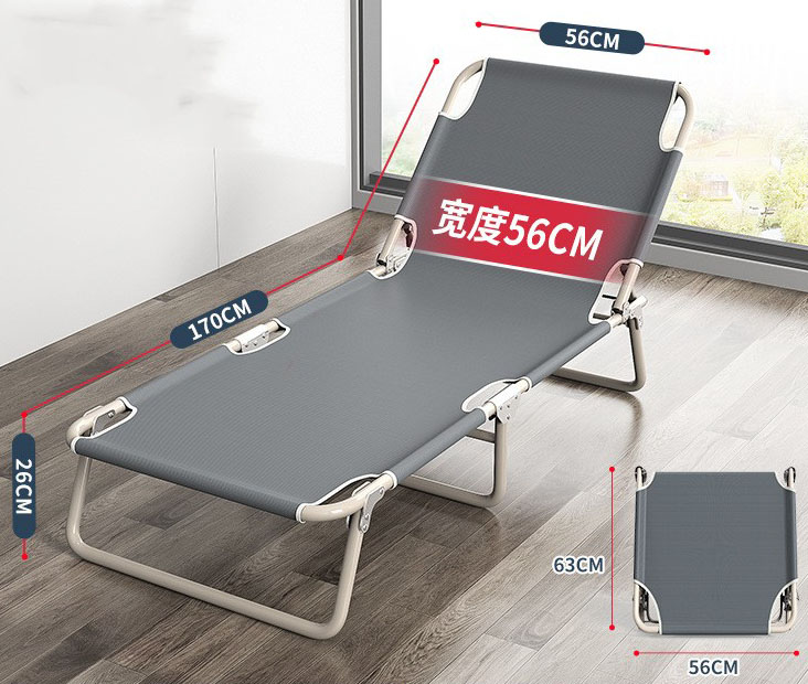 Folding bed Portable Single Bed Folable Office Lunch Break Bed Folding