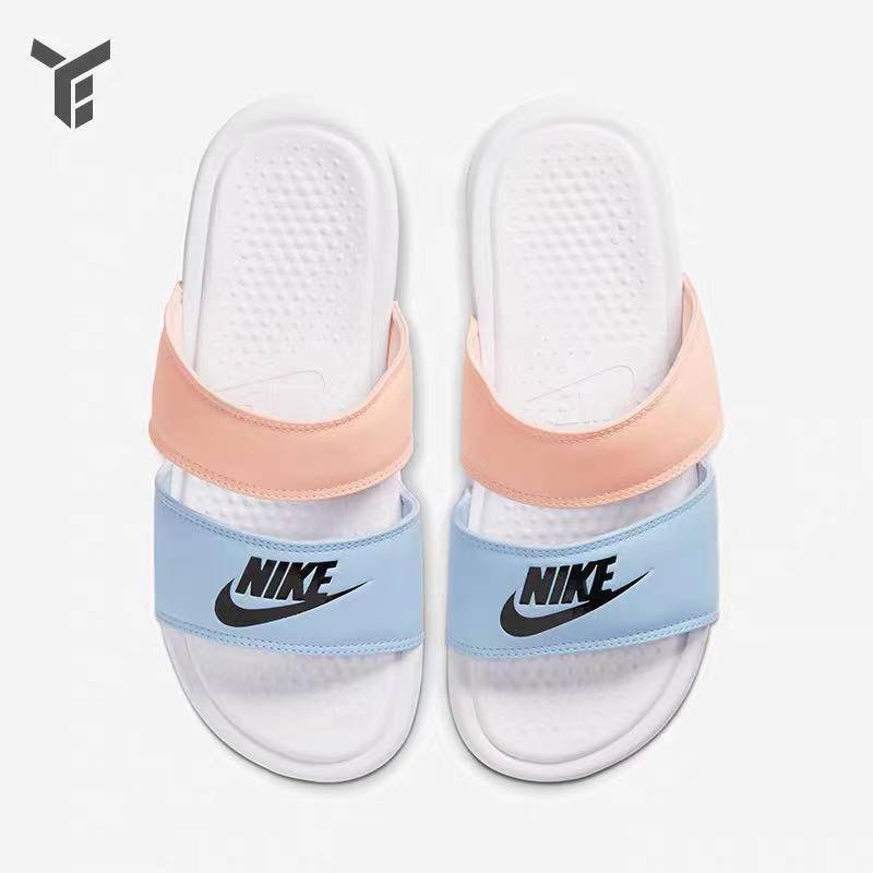 nike slides women two straps