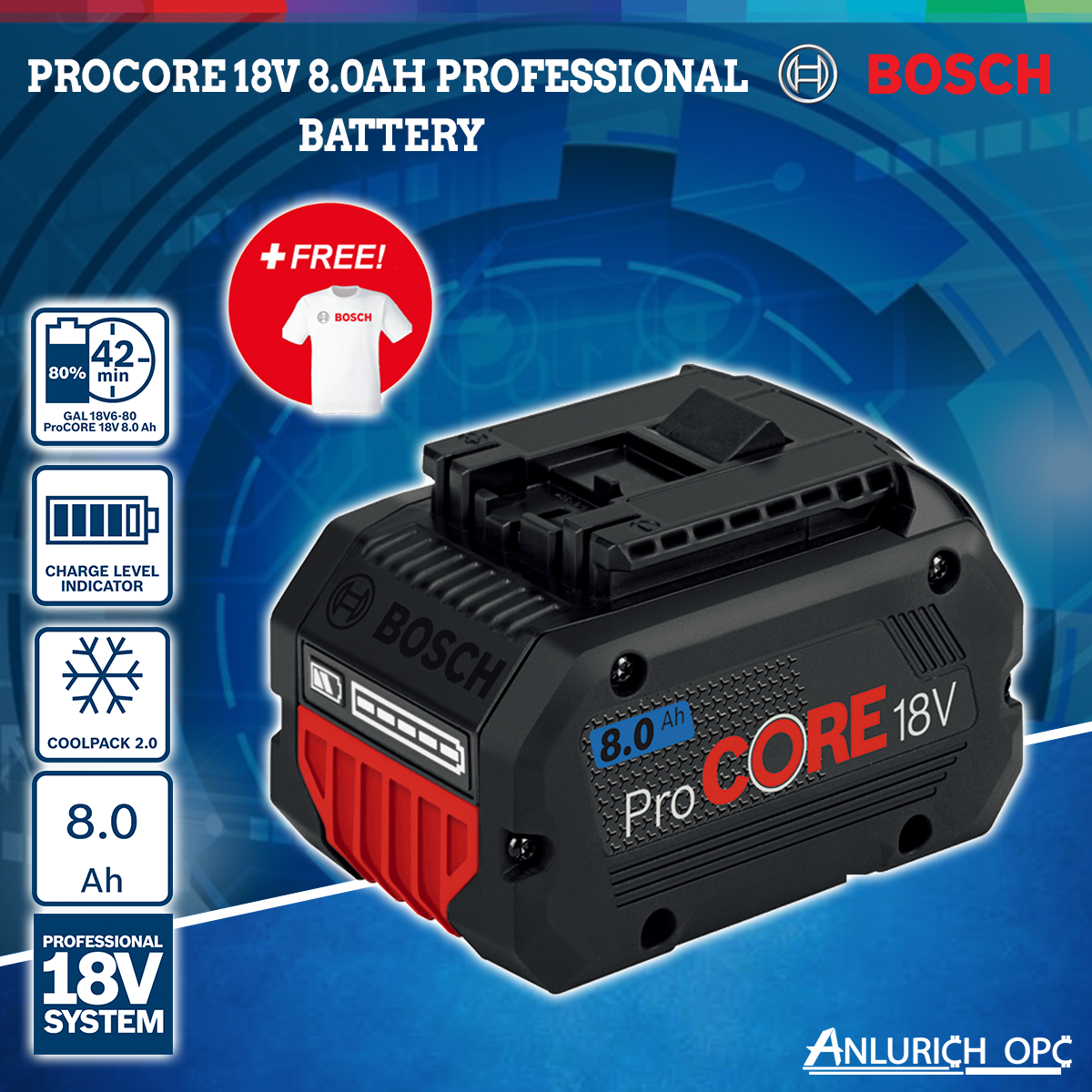 PROCORE 18V 8.0AH PROFESSIONAL BATTERY | Lazada PH