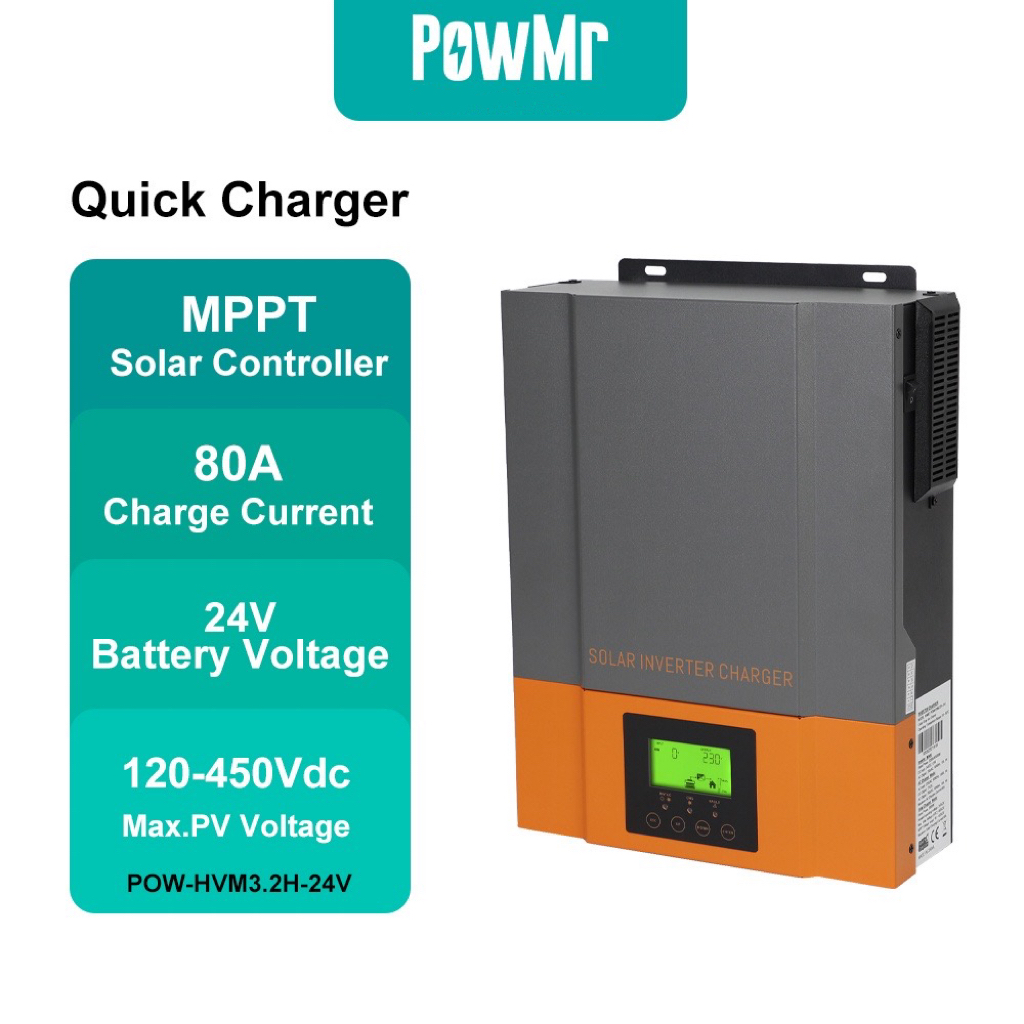 Powmr Kw Hybrid Solar Inverter Vac Pv Max Vdc Built In A