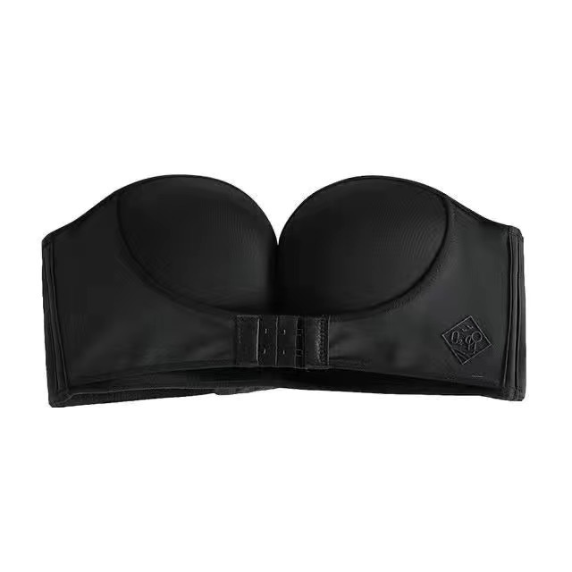 SAKURA.Strapless bra, push-up, non-slip, tube top, invisible front button  bra for small breasts, beautiful back wrap bra #BT024