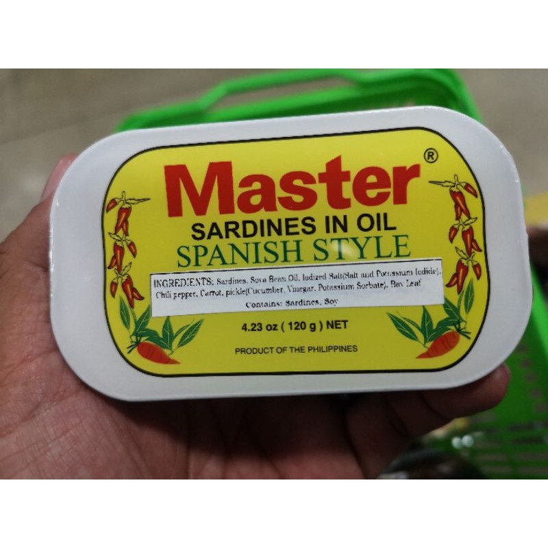 Master Sardines In Oil Spanish Style 120g Authentic Lazada PH
