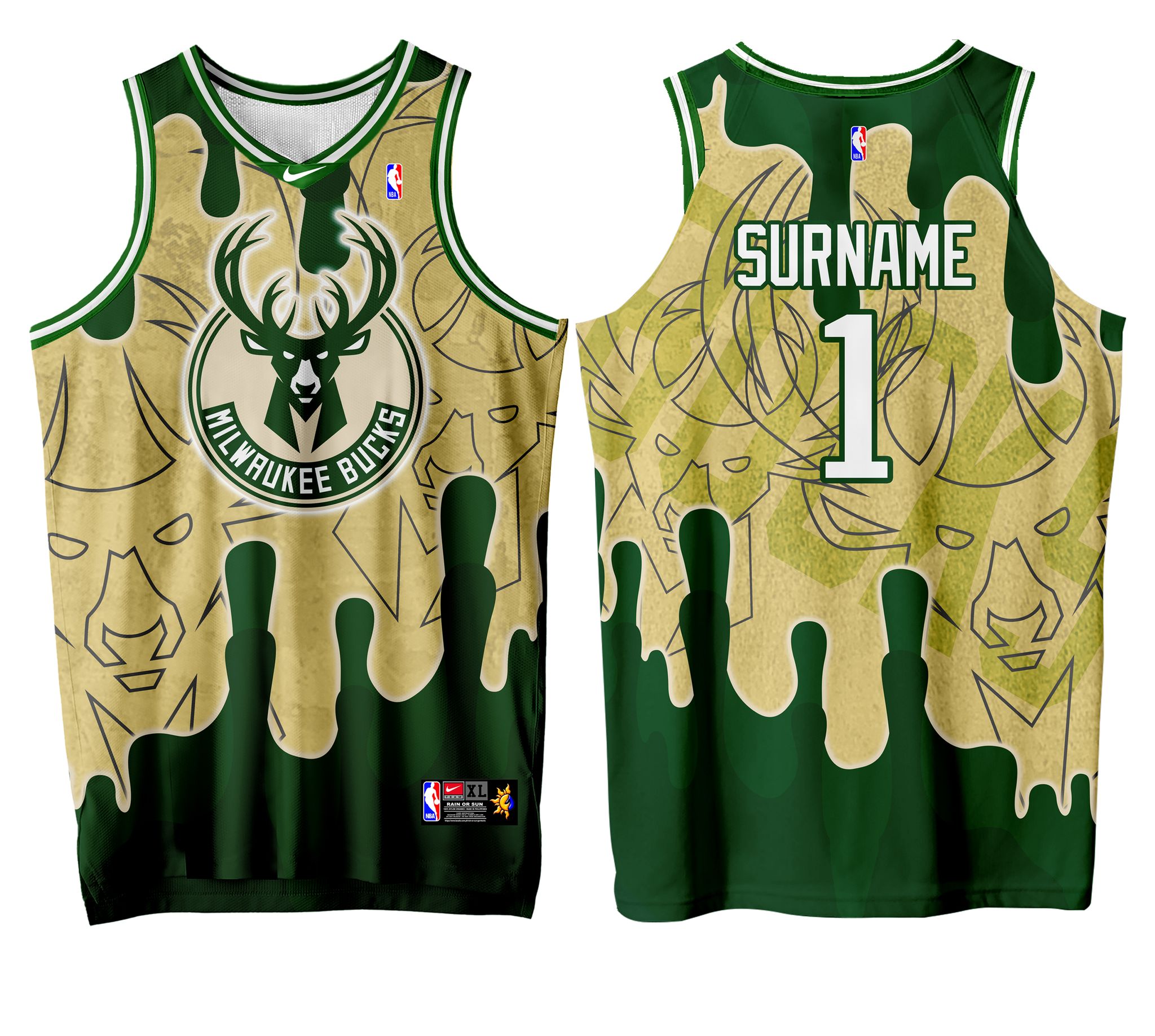 free customize of name and number only BASKETBALL MILWAUKEE 08 BUCKS ...