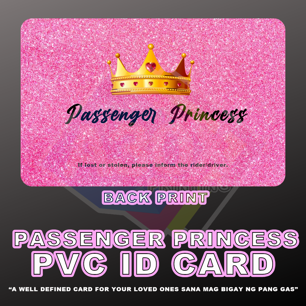PASSENGER PRICESS ID CARD - OFFICIAL IDENTIFICATION CARD