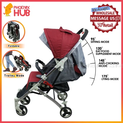 Phoenix Hub Q168 Premium Baby Stroller Aluminum Body Baby Stroller Pushchair Pockit Pocket Stroller Multi Function Baby Travel System