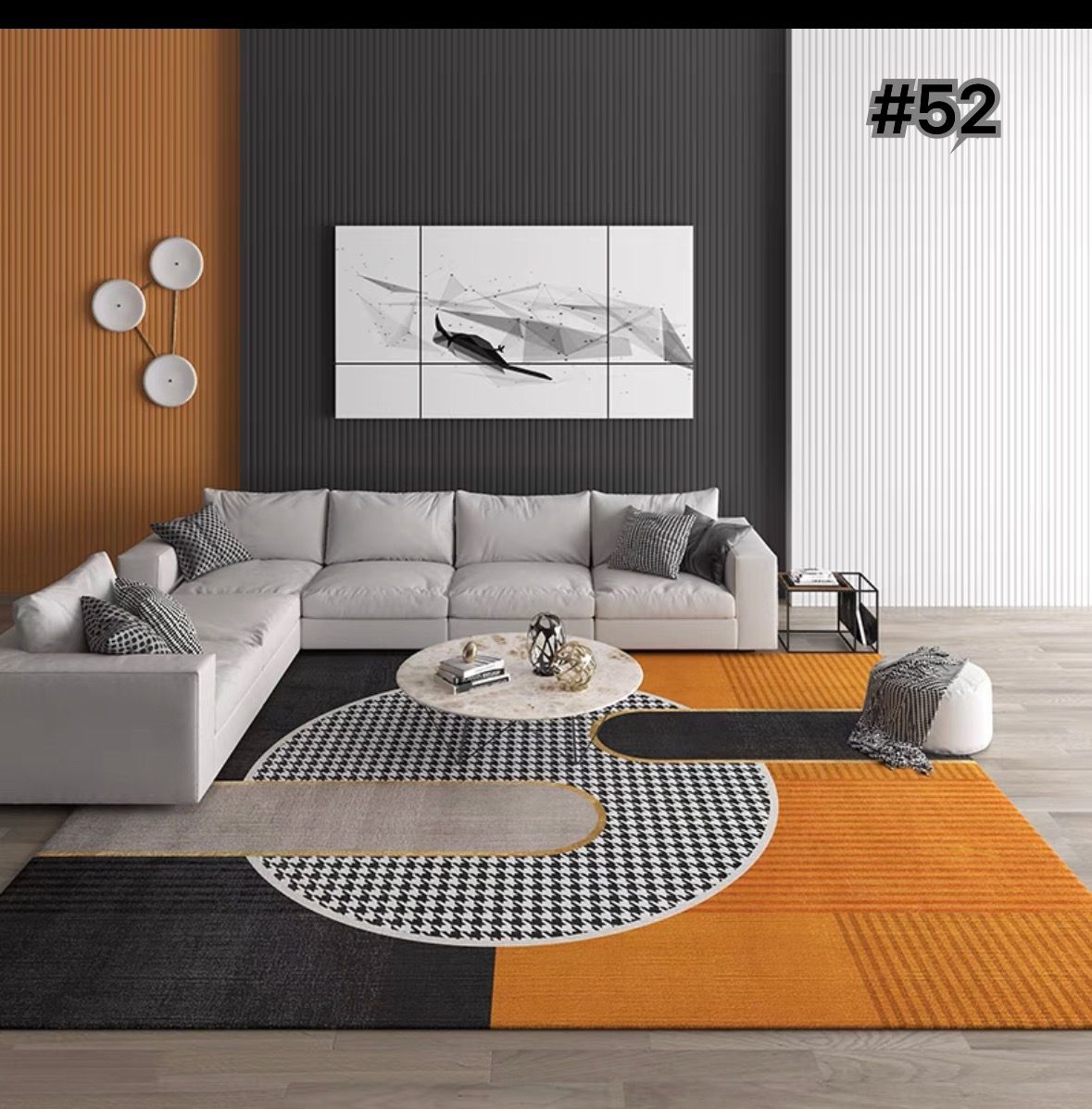 [Eufy Carpet] 80X50CM Room Carpet European style ins carpet room coffee