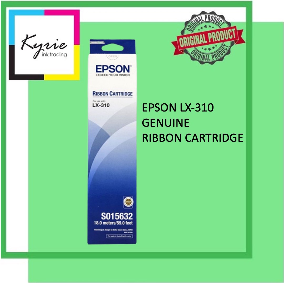 Epson LX310 Ribbon Cartridge Black Genuine/Original Ribbon LX310 LX