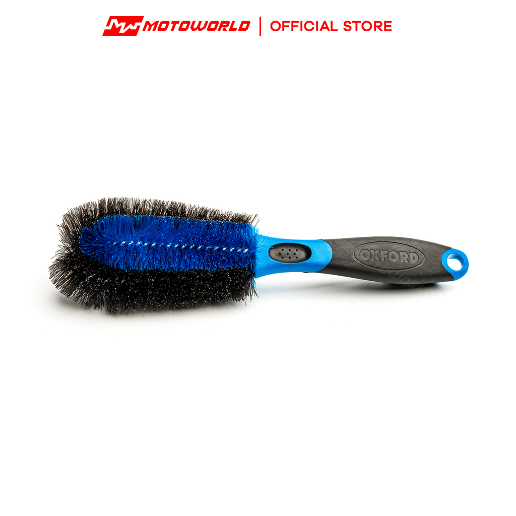Oxford OX241 Double Stubble Density Cleaning Wheel Brush For Motorcycle Bike 
