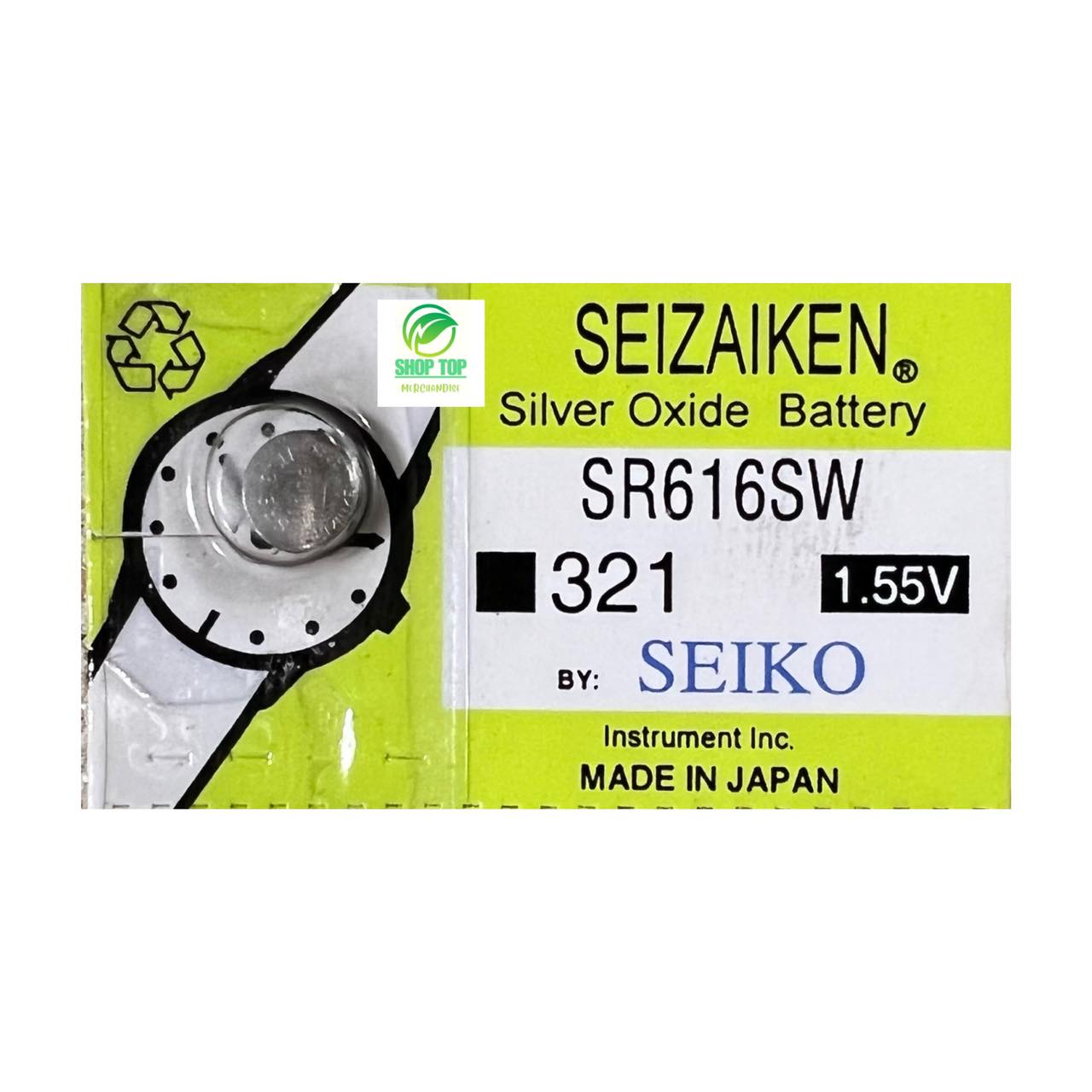 Batteria Renata 321 SR616SW Per Orologio - 1,55V, Ossido D'argento, Senza Mercurio - Foto 9