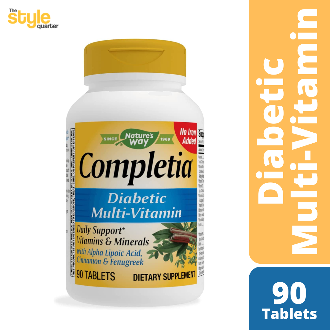 Nature's Way Completia Diabetic Multivitamin, High Potency BVitamins
