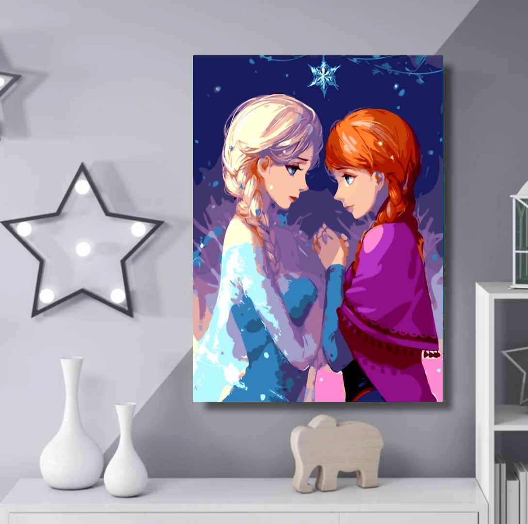 Nokk And Elsa Frozen - Paint By Numbers - Painting By Numbers