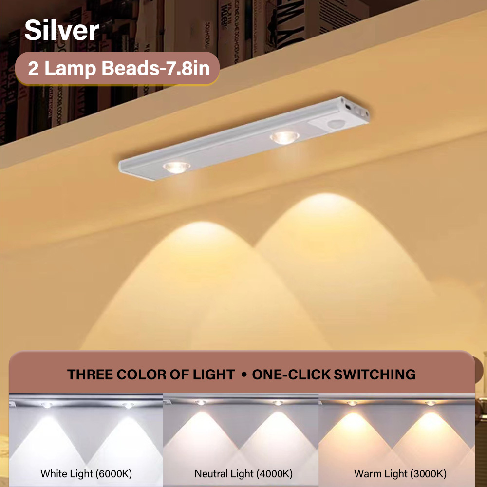 20/30/40/60CM 3 Colors Motion Sensing LED Kitchen Light USB