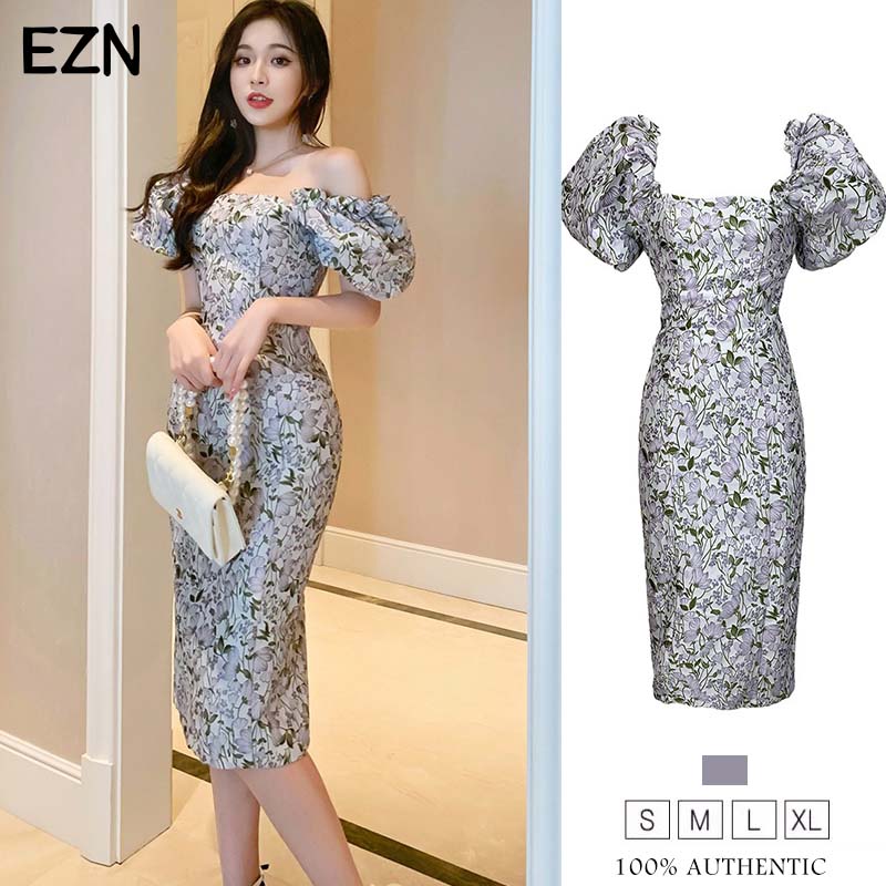 off Shoulder Collar Dress Slim Fit Hip Wrapped Short Dress