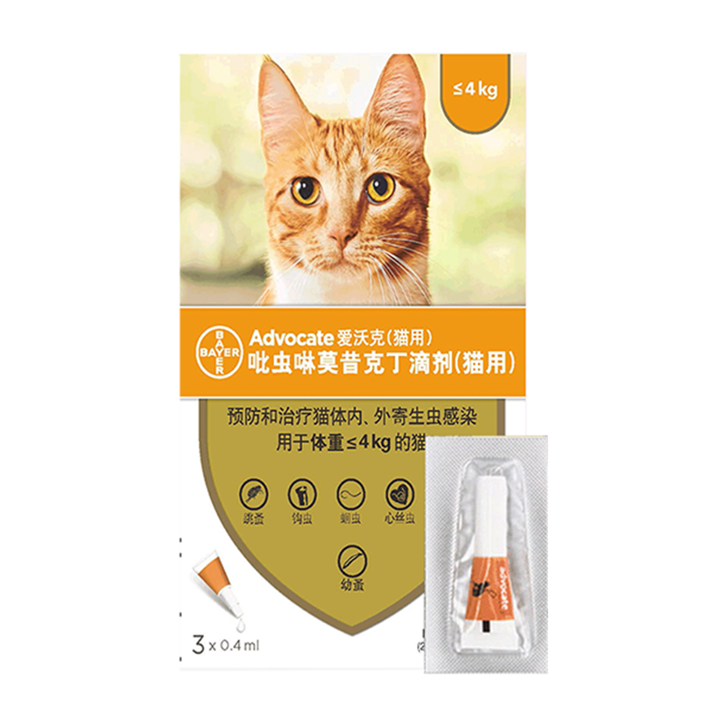 Insect repellent for catsinvitro and invitro deworming drops for
