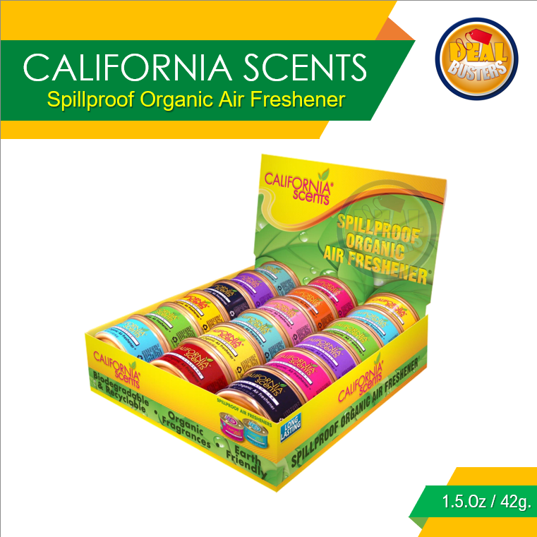  California Scents CCS-444TR Air Freshener, Fresh Linen Car  Scents (Pack of 4)
