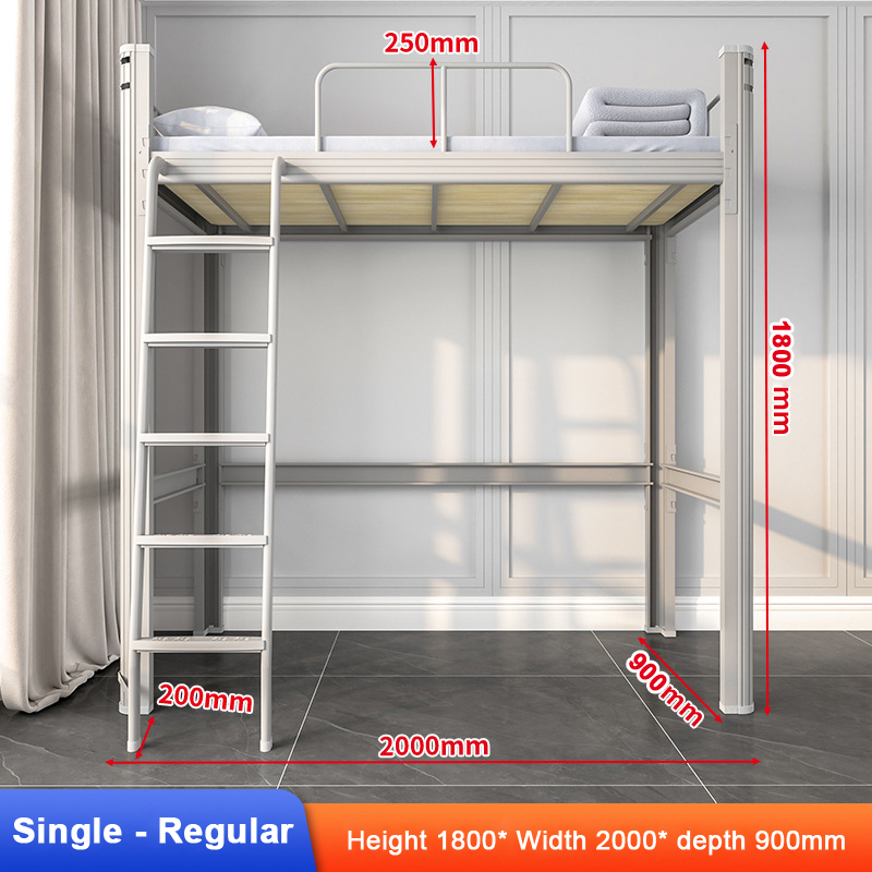 Loft duplex second floor hammock loft bed iron frame bed under bed