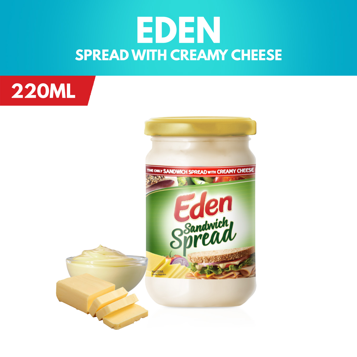 Eden Sandwich Spread With Creamy Cheese In Jar Ml Lazada Ph