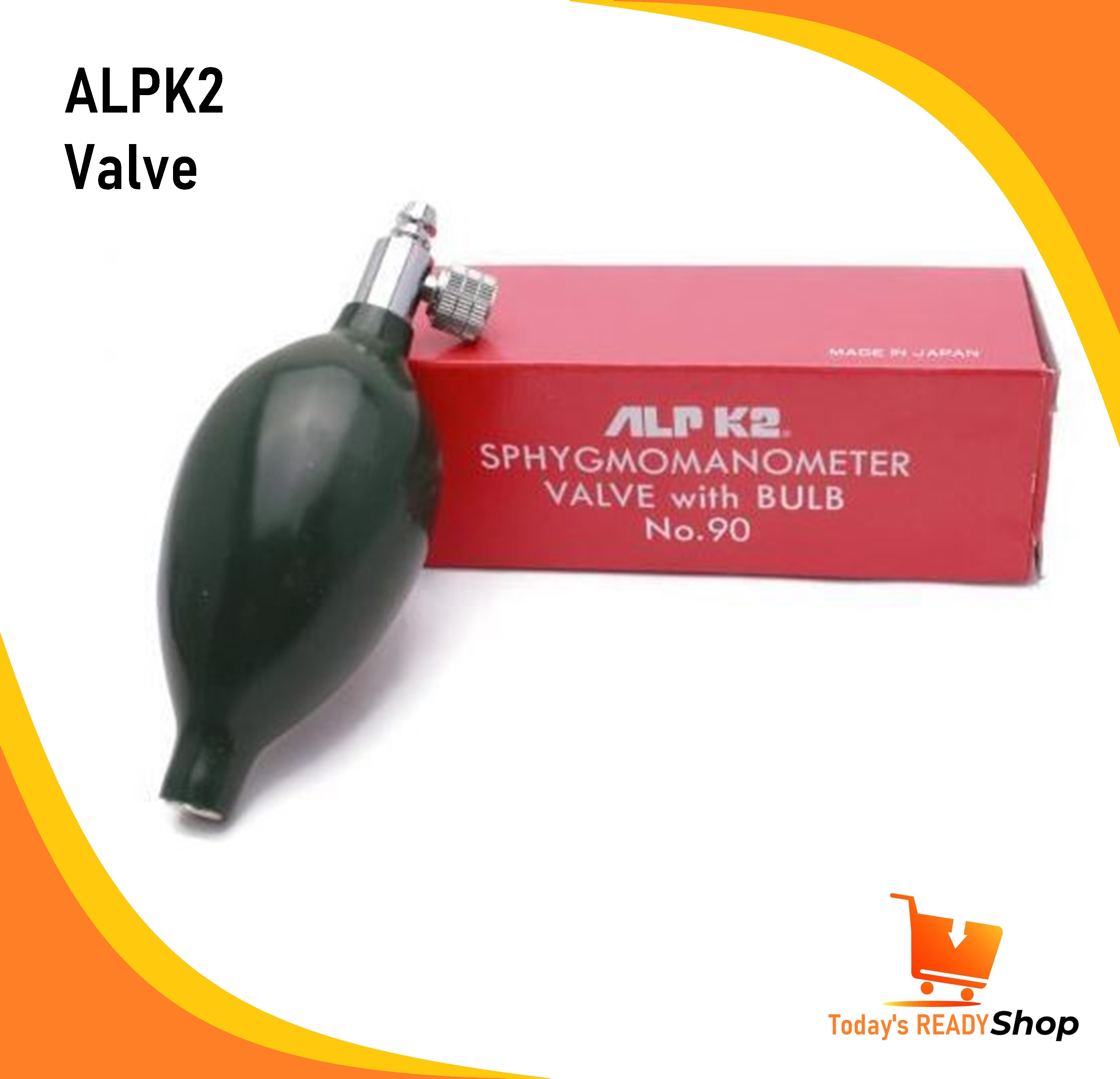 ALPK2 Sphygmomanometer Valve with Bulb No. 90 for ALPK Aneroid ALPK2