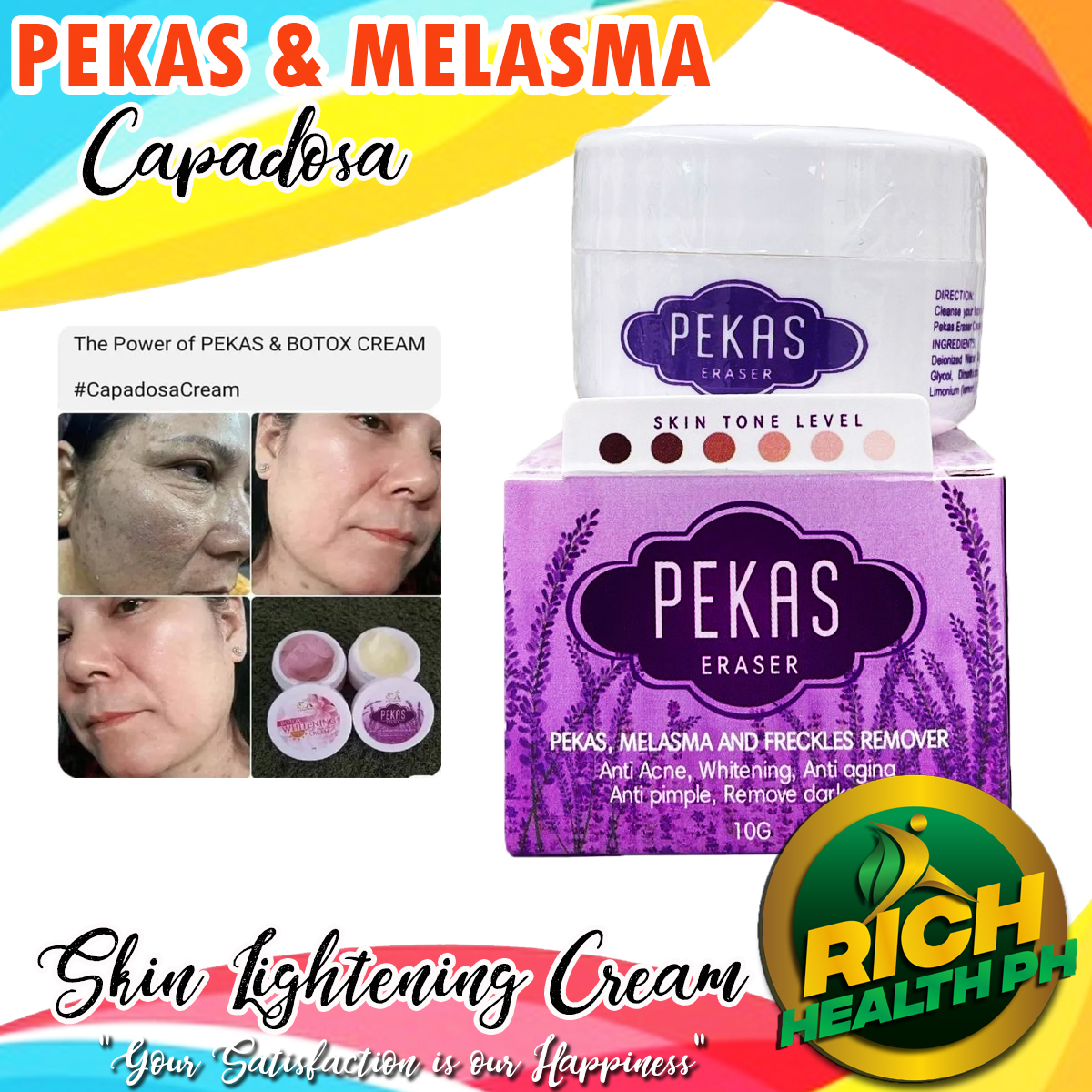 ORIGINAL PEKAS AND MELASMA CREAM by Capadosa 10grams ...