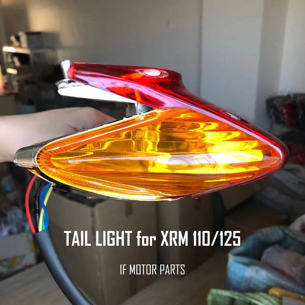 Tail light Honda XRM 110 XRM125 Red Yellow White Tail Light Assembly w
