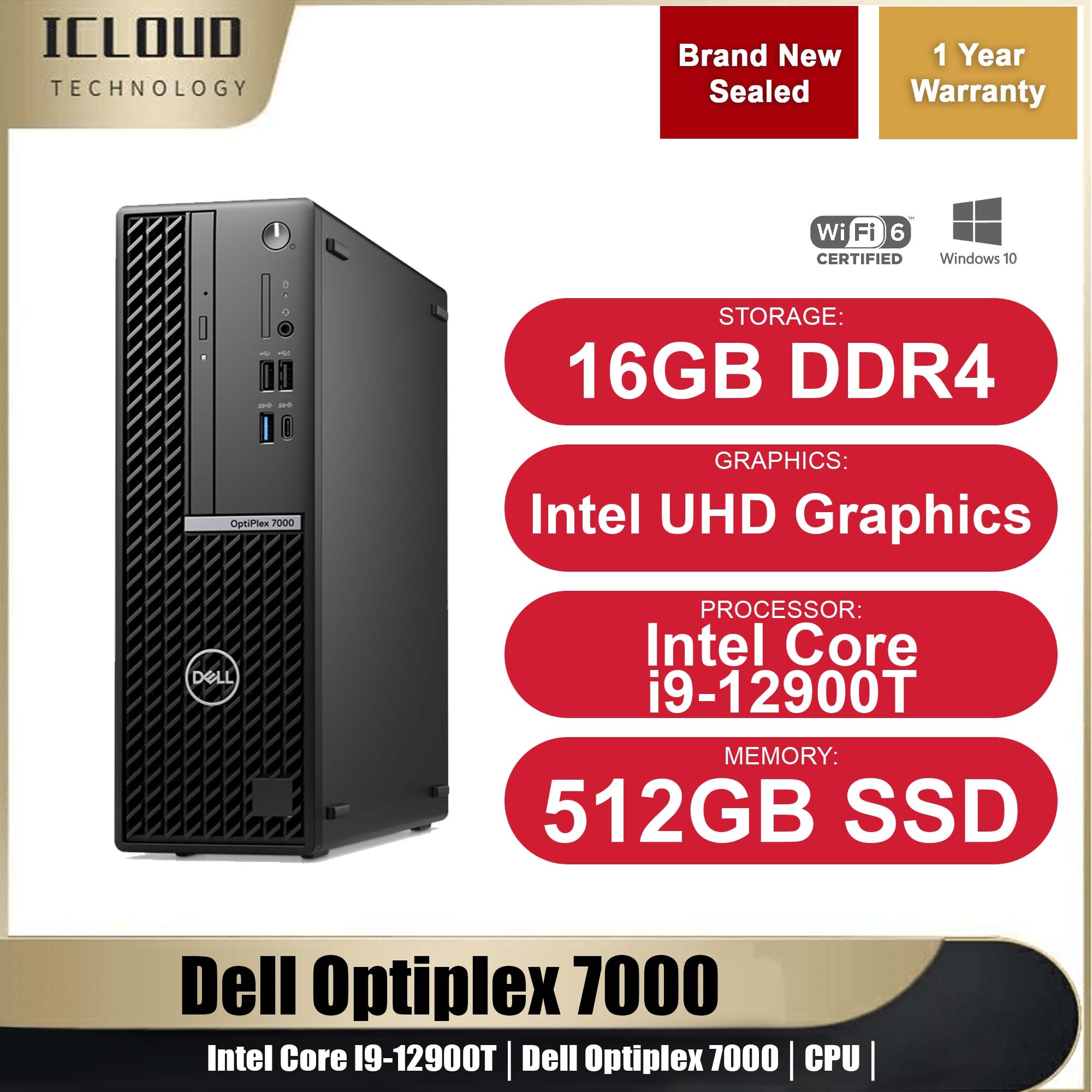 Intel Core I9-12900T | Micro Form Factor│16GB DDR4 RAM│512GB SSD│Dell ...