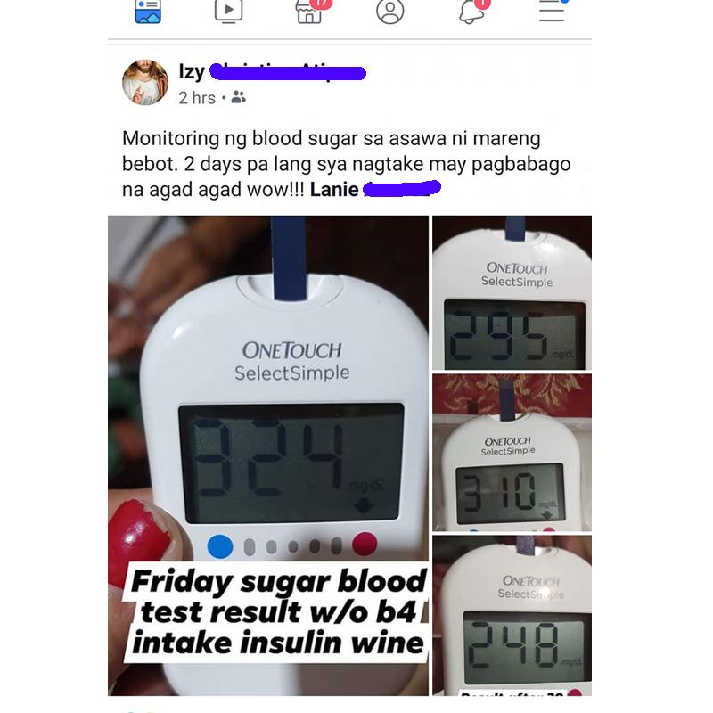 Buy 1 Take 1 David's Faith 100 Original Insulin Wine 750ml Guyabano