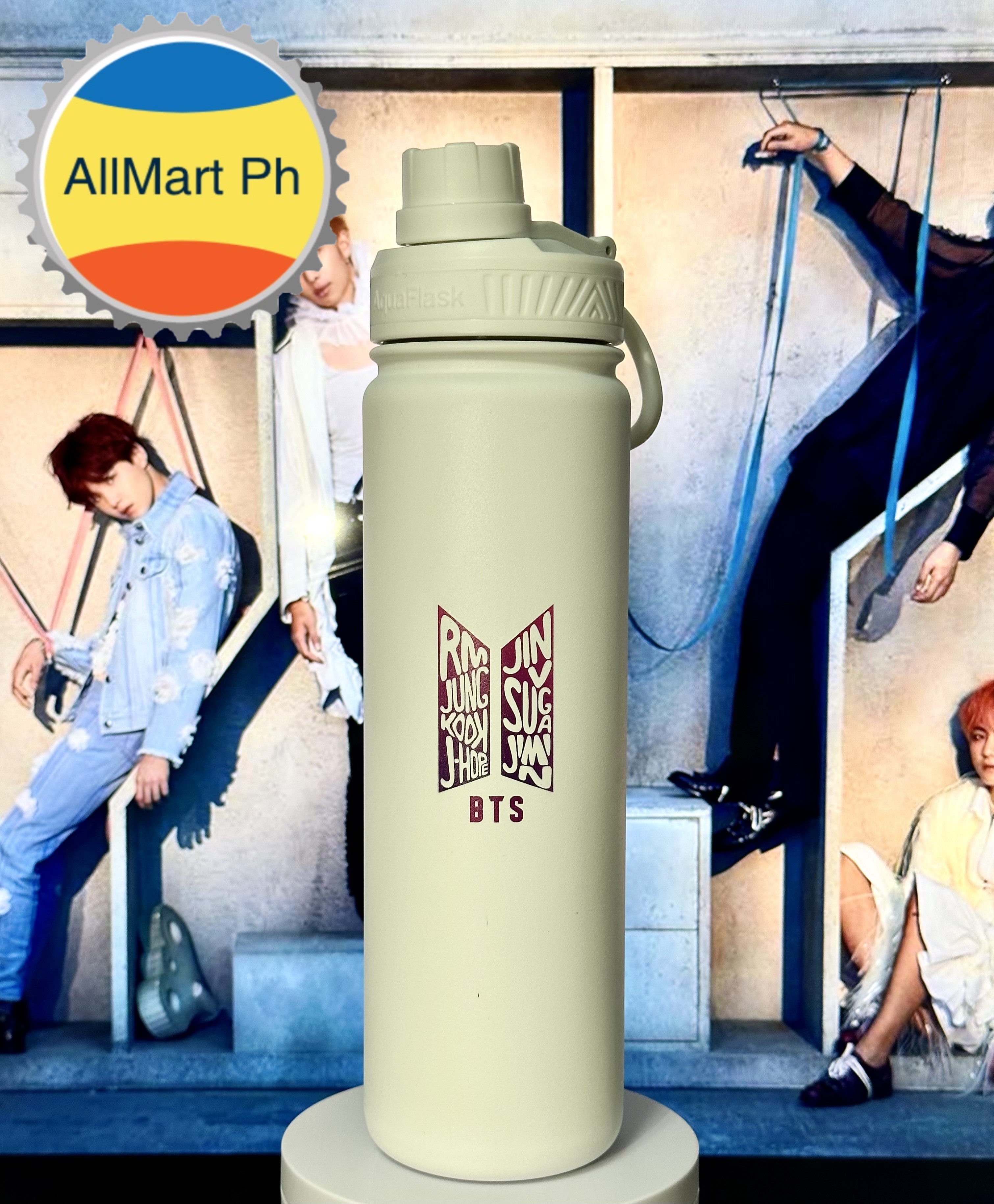 Customized BTS Aquaflask 22oz Wide Mouth with Cap Lid Vacuum Insulated
