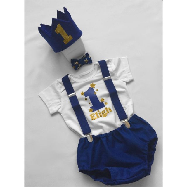 Baby boy prince costume color royal blue navy blue Lazada PH
