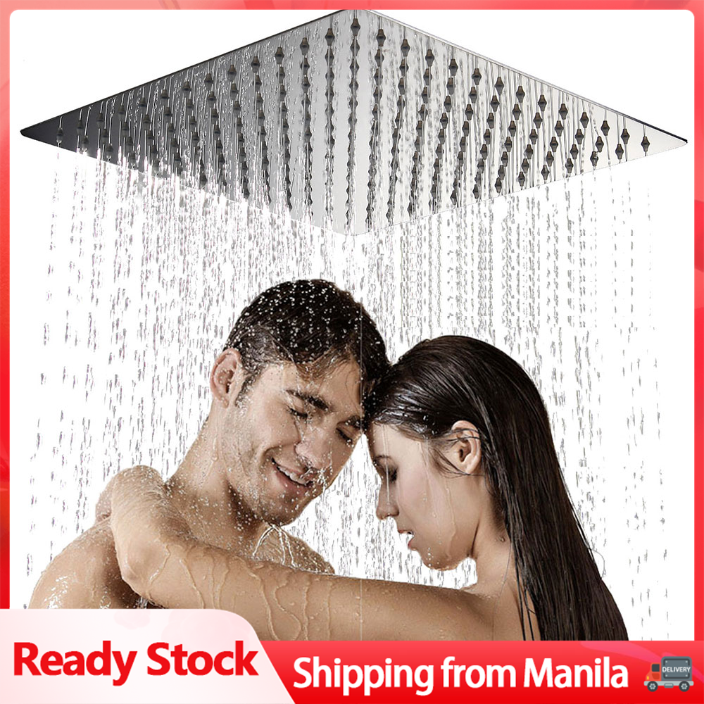 🔥24hours delivery Stainless Steel Shower Square Shower Rain Shower Head Bathroom Shower Large