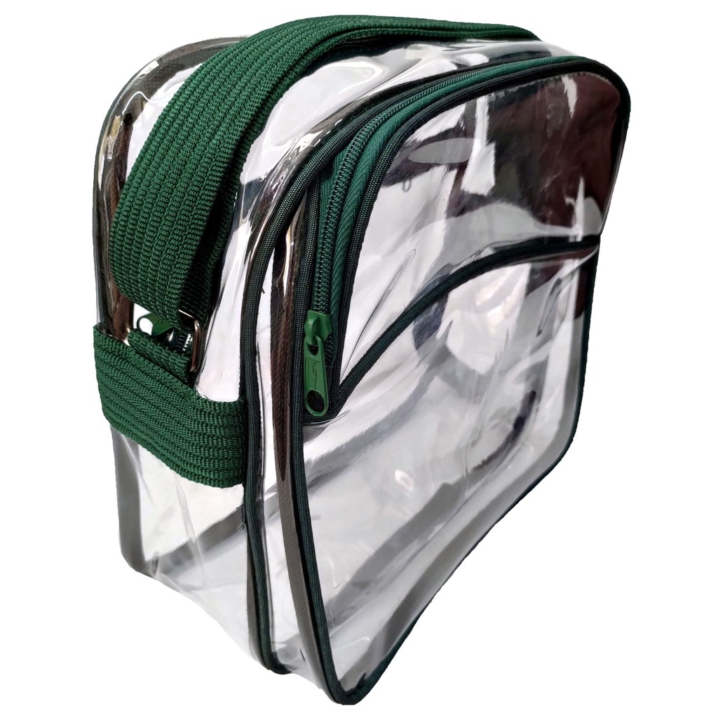 Transparent PVC Clear Sling Bag 525 Shoulder Bag Thick Plastic Bag
