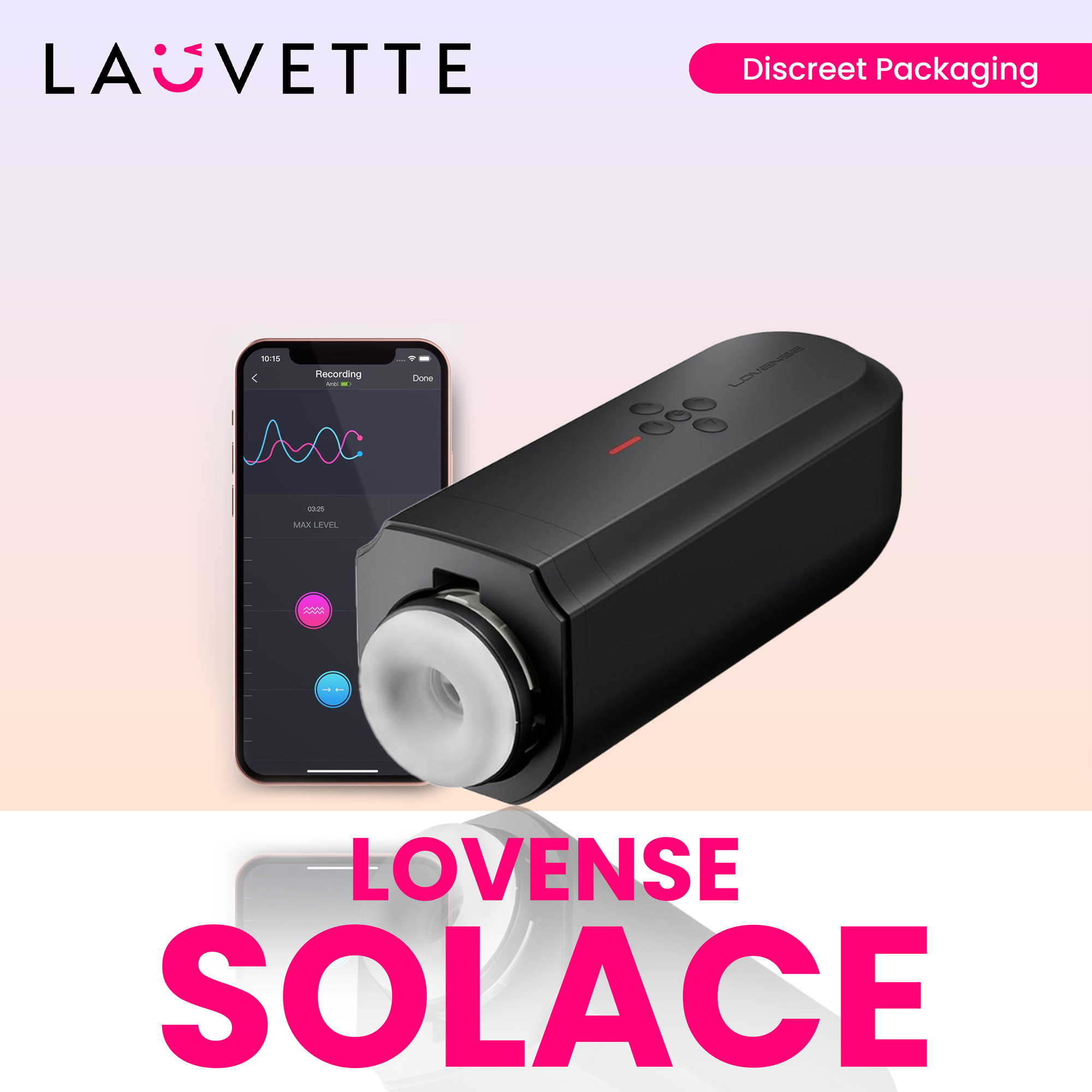 Lovense Solace App-Controlled Thrusting Masturbator | Lazada PH