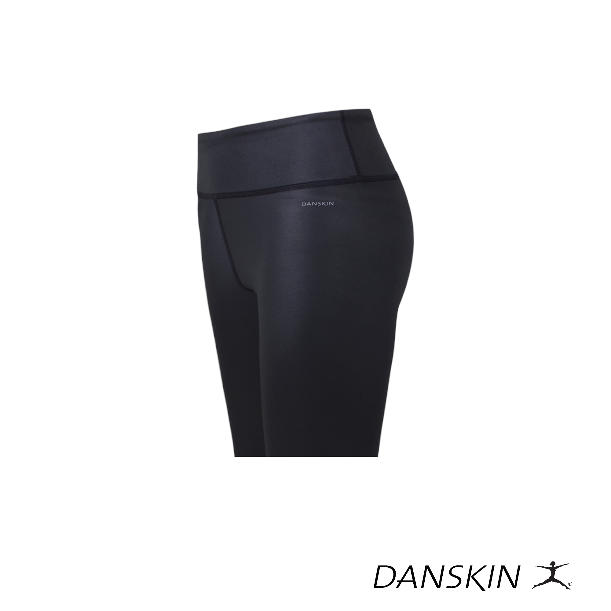 Danskin Black Body Fit Leggings w/ Hidden Back Pocket for Workout