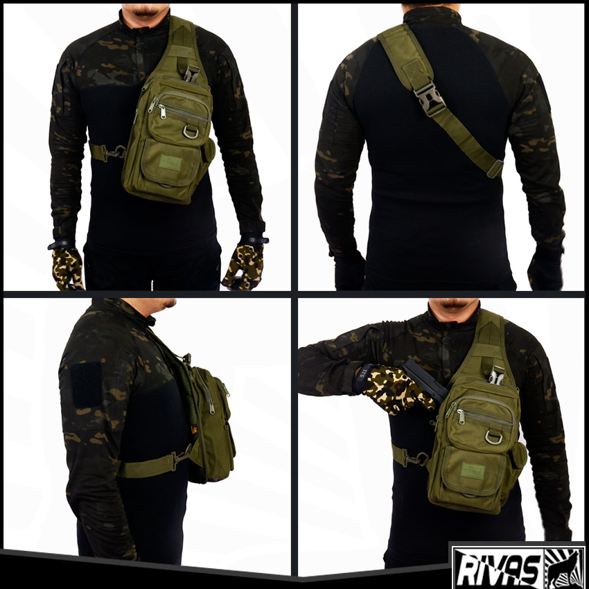 RIVSSK184 Gear Tactical Casual Sling Chest Pack Bag Shoulder Bag