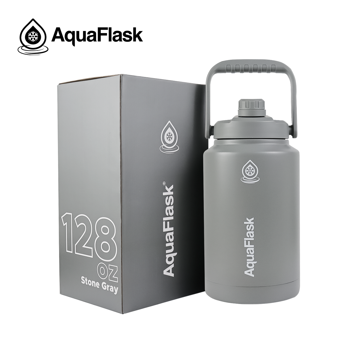 Aquaflask (128oz) Aqua Flask Wide Mouth W  Flip Cap  Spout Lid 