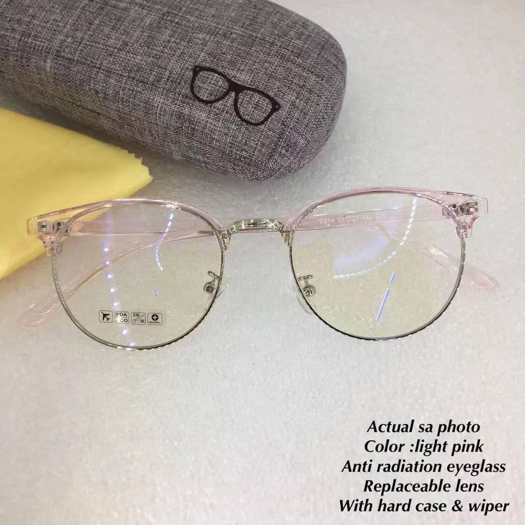 Henry sy sunnies Anti radiation eyeglass for unisex/replaceable lens