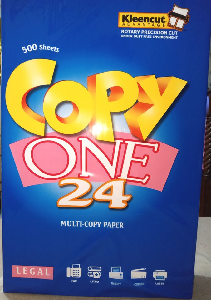Copy One MultiCopy Paper, Legal (8.5" x 13"), 80 gsm/Subs 24 Lazada PH