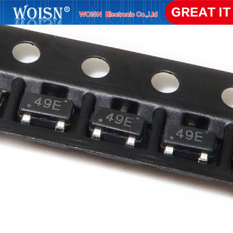10pcs 49E 44E SOT23 Hall Effect Sensor Switch Hall Element SOT23 SS49E