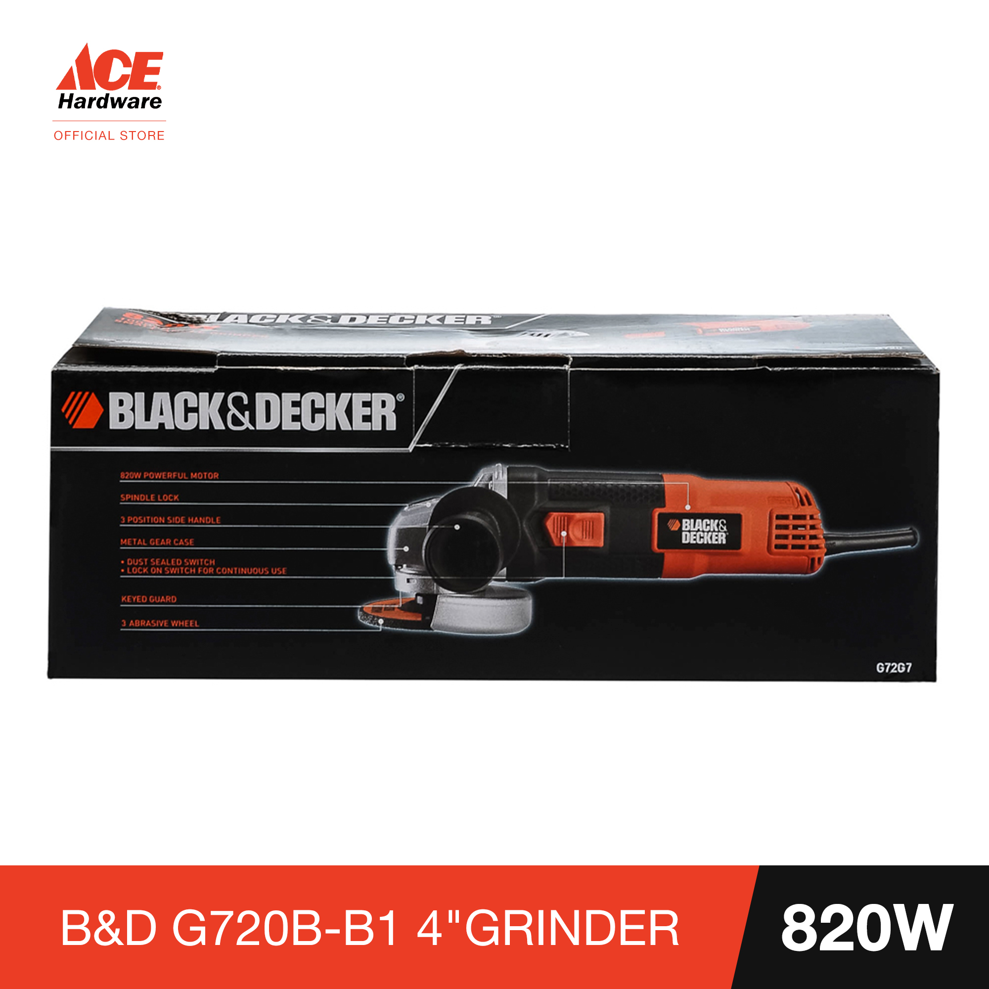 Black+Decker G720B-B1 Angle Grinder