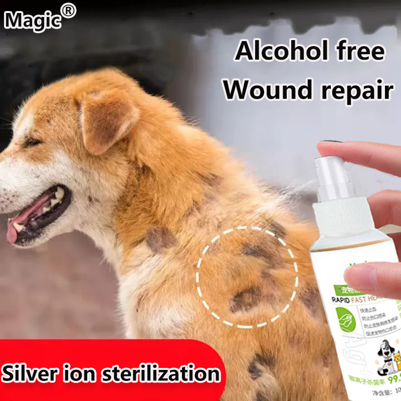 🐾Safe and effective 🐾 pet Antibacterial wound spray 100mL fastly help pets heal wounds, prevent
