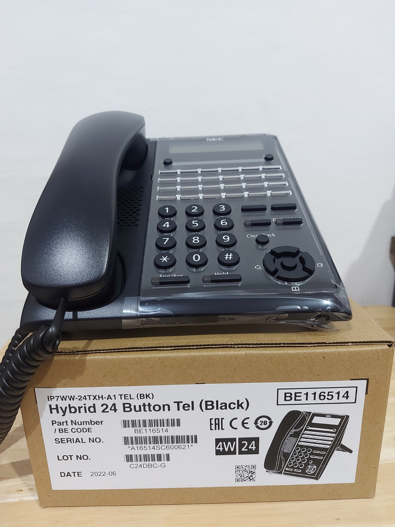 NEC Hybrid 24 Button Telephone BE116514 Speaker Phone Caller