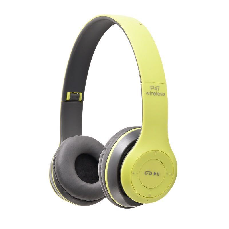 P47 Bluetooth Headphones Support TF Card/FM Stereo Radio MP3 Player