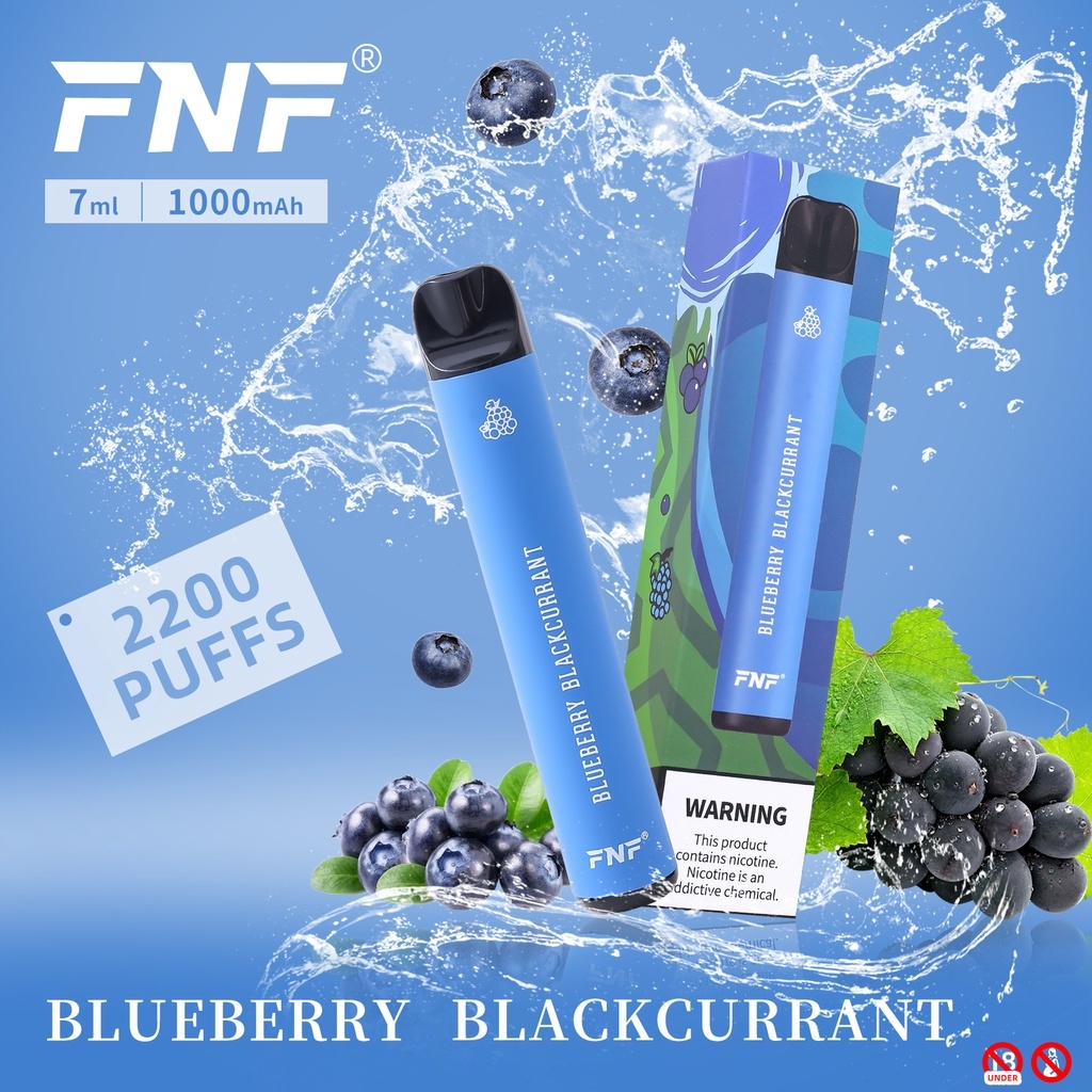New 2023 FNF Puff Bar PLUS Disposable Pods 2200 PUFFS 4 SALT packaging