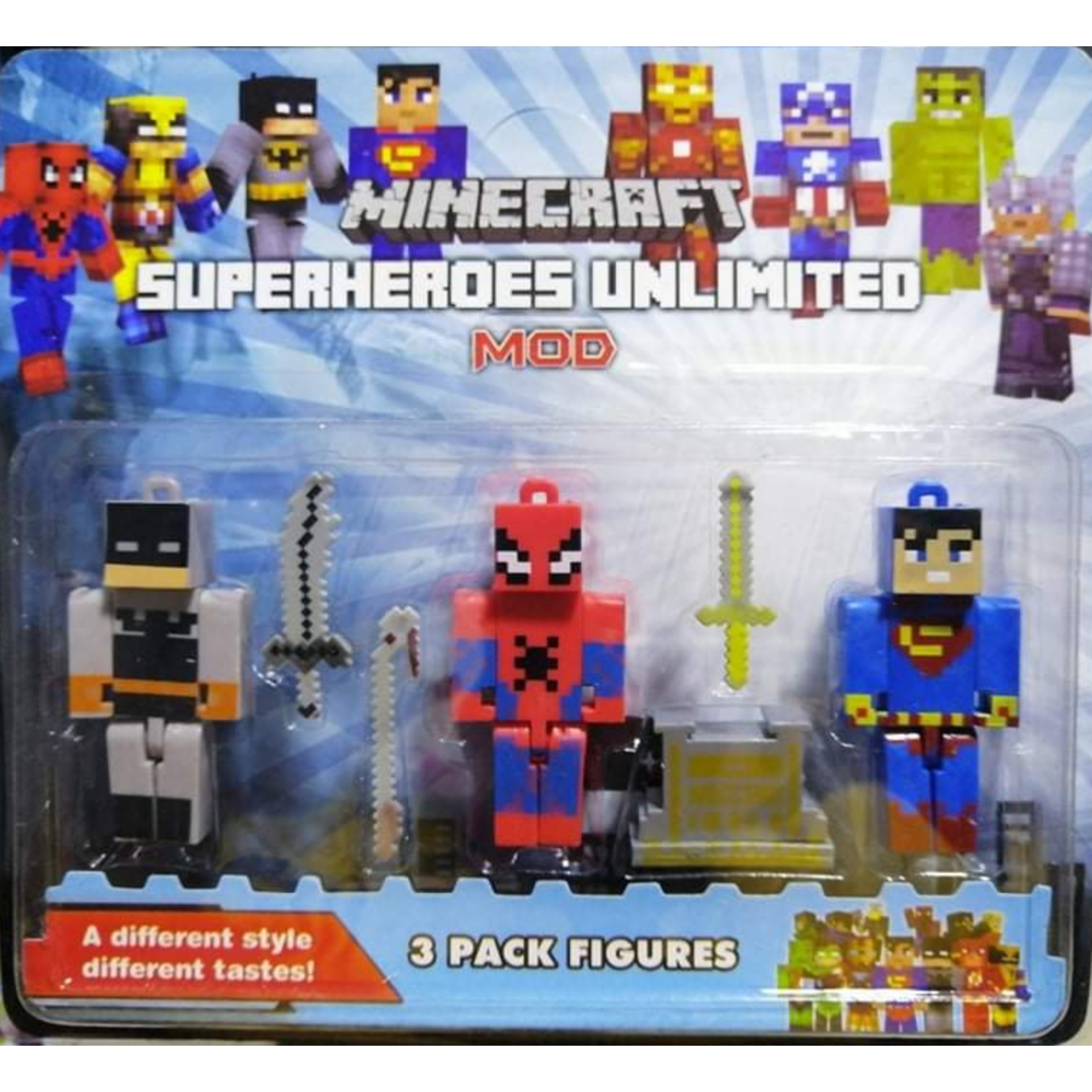 minecraft superhero figures