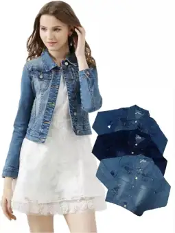 denim crop top jacket