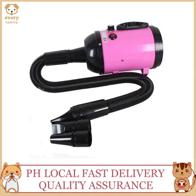 Portable Pet Hair Dryer Quick Hairdryer Blower Heater w Nozzles Dog Cat Grooming Household Electric Water Blower Supplies Pet Dogs Cats