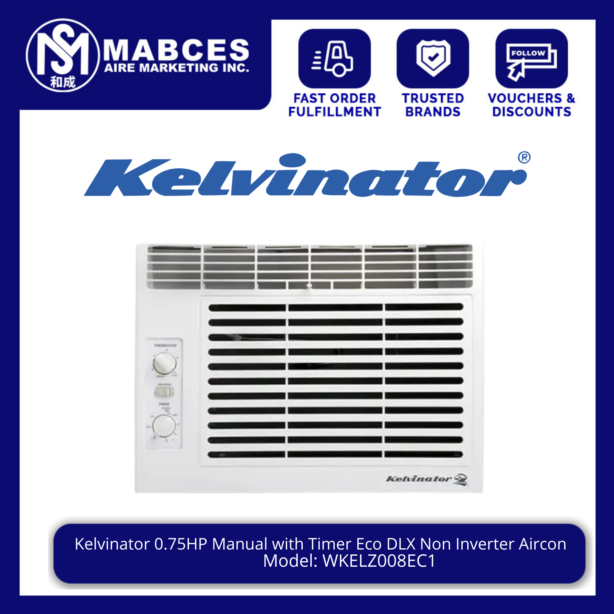 kelvinator aircon 0.75 hp