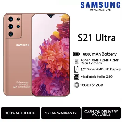 samsung Galaxy S21Ultra cellphone original big sale 2021 100% brand new mobile smart phone 6.7 inches 512GB ROM Android handphone Google Dual sim cards COD
