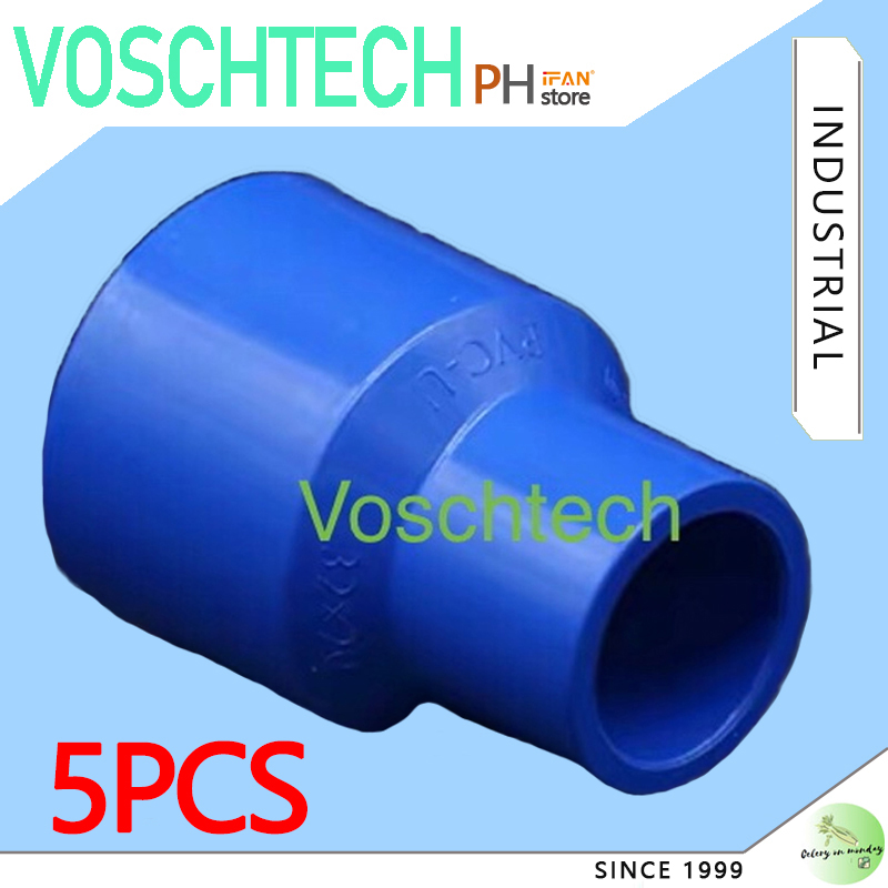 VOSCHTECH 5PCS 25MMx20MM 32MMx20MM 32MMx25MM PVC Blue Fittings Coupling